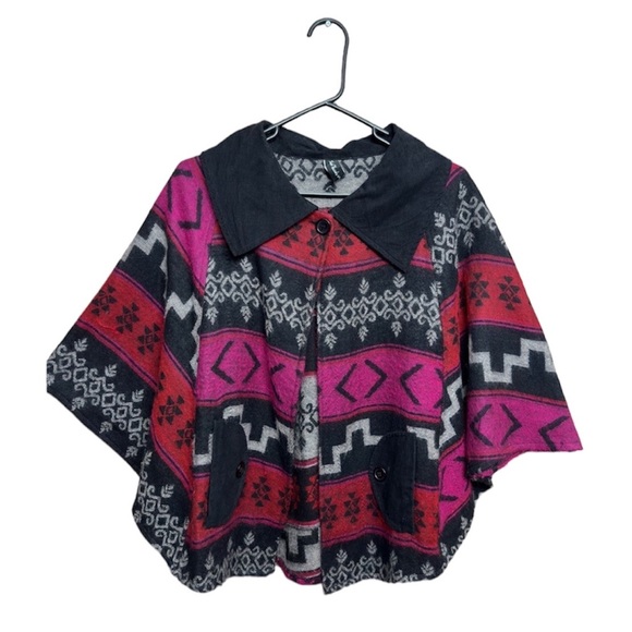Sacred Threads Womens acrylic/wool Aztec Southwestern/Boho fall/winter trendy - Picture 1 of 11